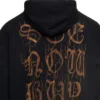 Φούτερ με κουκούλα Heavy Metal από βαμβάκι «Washed Black» 739024-TOVD8-1055