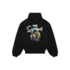 Φούτερ με κουκούλα και επένδυση Balenciaga x The Simpsons «Μαύρο» 657115TLVG71000