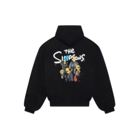 Φούτερ με κουκούλα και επένδυση Balenciaga x The Simpsons «Μαύρο» 657115TLVG71000
