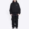 Φούτερ με κουκούλα και επένδυση Balenciaga x The Simpsons «Μαύρο» 657115TLVG71000