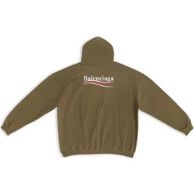 Φούτερ με κουκούλα και φαρδιά εφαρμογή «Khaki» 620973TKVI92463
