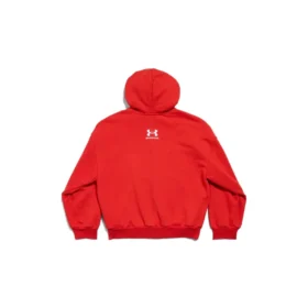 Φούτερ με κουκούλα και φερμουάρ Balenciaga x Under Armour «Red White» 803264TRVB86540