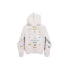 Φούτερ με κουκούλα και φερμουάρ Business English «Off White» 788243TQVH69016