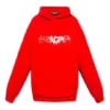 Φούτερ με κουκούλα και λογότυπο SS22 «Red» 674986TLVF26407