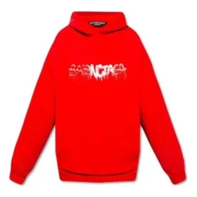 Φούτερ με κουκούλα και λογότυπο SS22 «Red» 674986TLVF26407