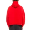 Φούτερ με κουκούλα και λογότυπο SS22 «Red» 674986TLVF26407