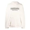 Φούτερ με κουκούλα και λογότυπο Worldwide «Chalky White Black» 674986TLVA99054