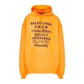 Φούτερ με κουκούλα Languages «Πορτοκαλί Μαύρο» 641679TJVI67513