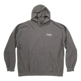 Φούτερ με κουκούλα Large Fit Political Campaign “Grey” 620973TNVG6