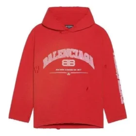 Φούτερ με κουκούλα Maison Balenciaga «Cardi Red» 670946-TLVJ3-6441