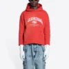 Φούτερ με κουκούλα Maison Balenciaga «Cardi Red» 670946-TLVJ3-6441