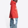 Φούτερ με κουκούλα Maison Balenciaga «Cardi Red» 670946-TLVJ3-6441