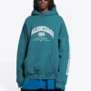 Φούτερ με κουκούλα Maison Balenciaga, φαρδιά γραμμή «Indigo» 674986TLVJ24480