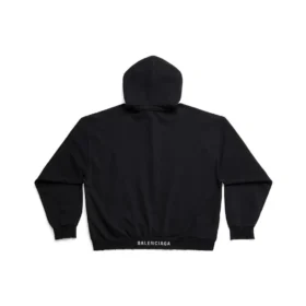 Φούτερ με κουκούλα, μεσαία εφαρμογή «Black Faded» 742603TOVF39034