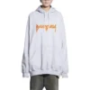 Φούτερ με κουκούλα Metallica Oversized Fit “Dirty White Orange” 697879TMV890901