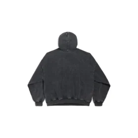 Φούτερ με κουκούλα Montaigne Large Fit «Black Faded» 803265TRVN21048