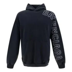 Φούτερ με κουκούλα Outline Oversized «Black Faded» 739024TOVV29034