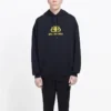 Φούτερ με κουκούλα Oversized Interlocked BB «Μαύρο-Κίτρινο» 578138TEV191361