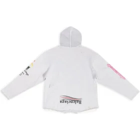 Φούτερ με κουκούλα Paris Upside Down Oversized “White” 698156TMVD19000