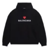 Φούτερ με κουκούλα Qixi Wide Fit “Black” 674986TLVC21070