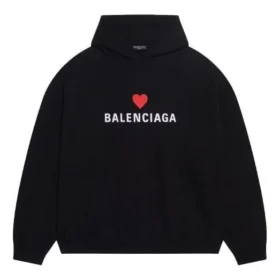 Φούτερ με κουκούλα Qixi Wide Fit “Black” 674986TLVC21070