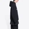 Φούτερ με κουκούλα Qixi Wide Fit “Black” 674986TLVC21070