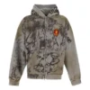 Φούτερ με κουκούλα Scribbled Medium Fit «Grey» 744457TOVA81300
