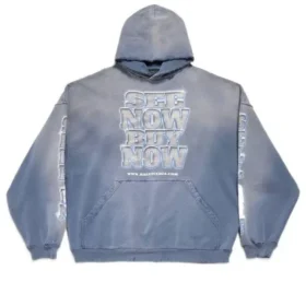 Φούτερ με κουκούλα Snbn «Blue» 739024TQVE74108