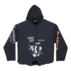 Φούτερ με κουκούλα Speed Hunters Upside Down Oversized «Black Faded» 698156TMVD11000