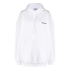 Φούτερ με κουκούλα SS21 Small Label Logo από βαμβάκι, λευκό 578135TJV859040