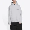 Φούτερ με κουκούλα Turn, φαρδιά εφαρμογή “Heather Grey Black” 674986TLVB41167