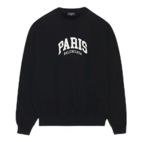 Φούτερ με στρογγυλό λαιμό City Paris “Black White” 676629TLVL81070