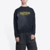 Φούτερ με στρογγυλό λαιμό «Washed Black Yellow» της Worldwide Retail Therapy 676629TLVA91361
