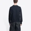 Φούτερ με στρογγυλό λαιμό «Washed Black Yellow» της Worldwide Retail Therapy 676629TLVA91361