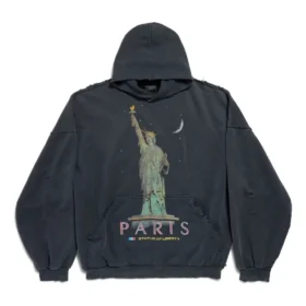 Φούτερ Paris Liberty με κουκούλα, Oversized “Μαύρο” 739024TQVS11083