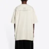 FW21 Couture Πουλόβερ με στρογγυλό λαιμό, τυπωμένα γράμματα σε τετράγωνο σχήμα, κοντά μανίκια, μπεζ 651795TJV900905