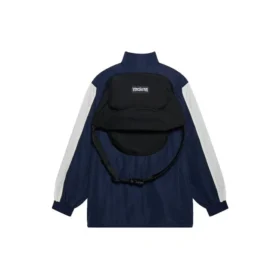 FW21 Μπουφάν Unisex με λογότυπα και ελεύθερη εφαρμογή, Ναυτικό Μπλε 663065TKO484063