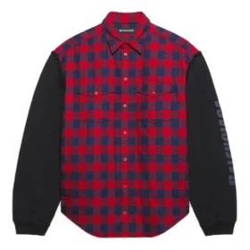 FW21 Πουκάμισο με μακριά μανίκια Κόκκινο 658936TBM238521