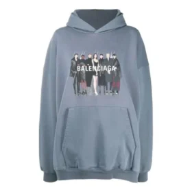 Γνήσιο φούτερ Balenciaga με κουκούλα και oversized σιλουέτα «Γκρι» 620973TIV481404