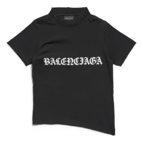 Gothic Type συρρικνωμένο T-shirt “Black White” 788246TQVJ51569