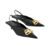 Γόβες BB Square Knife Slingback «Black» 691740WAWNC1088