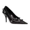 Γόβες Cagole 90mm «Black Arena Lambskin» 714252WAD4E1081