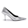 Γόβες με ανάγλυφο τετράγωνο σχέδιο «Silver» 572879WBB208100