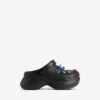 Γυναικεία μούλα Crocs™ Jibbitz™ σε μαύρο χρώμα