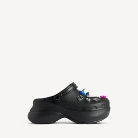 Γυναικεία μούλα Crocs™ Jibbitz™ σε μαύρο χρώμα