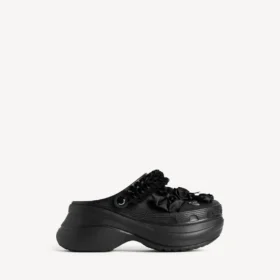 Γυναικεία μούλα Crocs™ Jibbitz™ σε μαύρο χρώμα