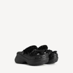 Γυναικεία μούλα Crocs™ Jibbitz™ σε μαύρο χρώμα