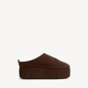 Γυναικεία Mules Alaska Soft με πλατφόρμα σε ανοιχτό χρώμα εσπρέσο