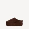 Γυναικεία Mules Alaska Soft με πλατφόρμα σε ανοιχτό χρώμα εσπρέσο