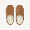 Γυναικεία Mules Alaska Soft με πλατφόρμα σε καφέ/λευκό